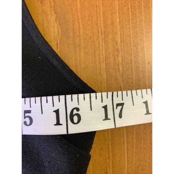 Free‎ People Black Gold Dress Sz 8 Tunic Sleeveless Tank Boho Midi Embroidered - Picture 6 of 8